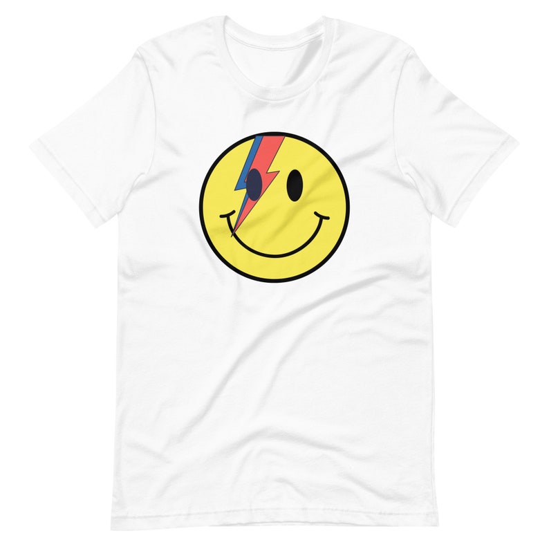 Smiley Face Lightning Bolt T-shirt